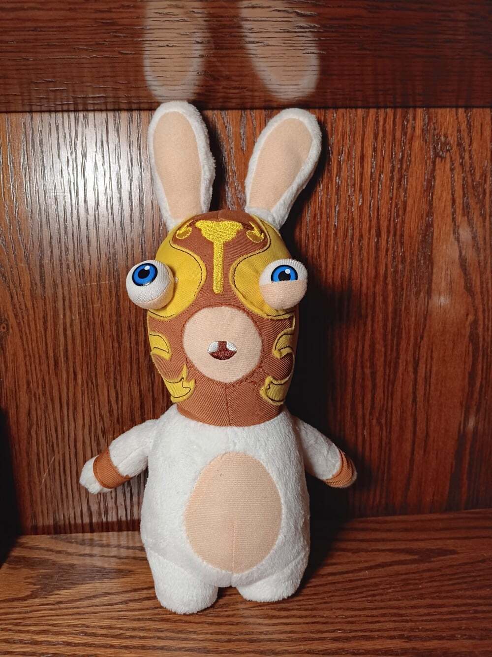 2014 Ubisoft Rabbids Invasion 11" Loco Libre Wrestler Rabbit Plush RARE